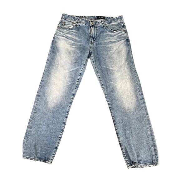 Men's AG Adriano Goldschmied Blue Denim Jeans 33x34 Medium Wash - Good Condition - Picture 1 of 12